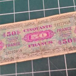 BILLET 50 FRANCS SERIE DE 1944 LIBERATION  39/45