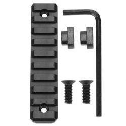 Rail Picatinny pour garde main  M lock, aluminium 9 slots