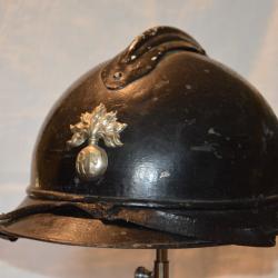 CASQUE ADRIAN 1915 GENDARMERIE INSIGNE 1921-PREVOTE FRANCE 1940-FRENCH GENDARME HELMET 1915/1921