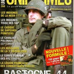 revue uniformes 268 bastogne 44 l'enfer des ardennes, hussards de la IIIe république, 4e di us recon