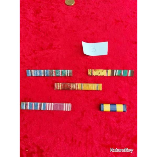 Ensemble de barrettes de mdailles US 3