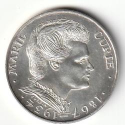 Pièce de Monnaie FRANCE 100 francs MARIE CURIE 1984 Argent