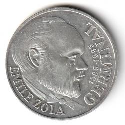 Pièce de Monnaie FRANCE 100 francs EMILE ZOLA 1985 Argent