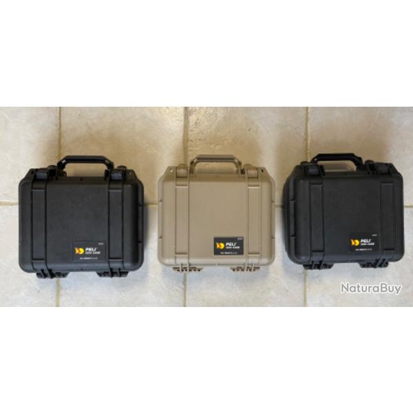 Lot 3 mallettes de protection PELICASE 1200