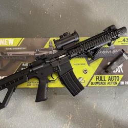 Carabine Crosman DPMS SBR Full Auto 4.5 mm 3.5 Joules + viseur point rouge