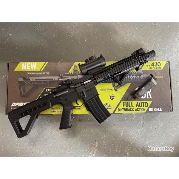 Carabine Crosman DPMS SBR Full Auto 4.5 mm 3.5 Joules + viseur point rouge