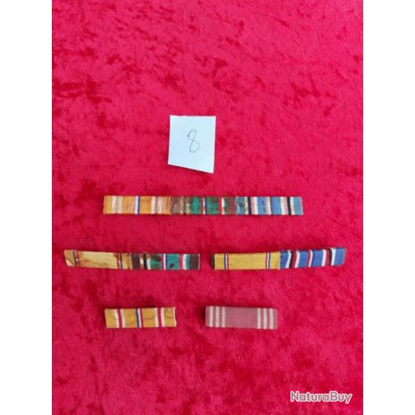 Ensemble de barrettes de mdailles US  WW2 8