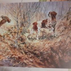 Lot de 6 sets de table motif chasse