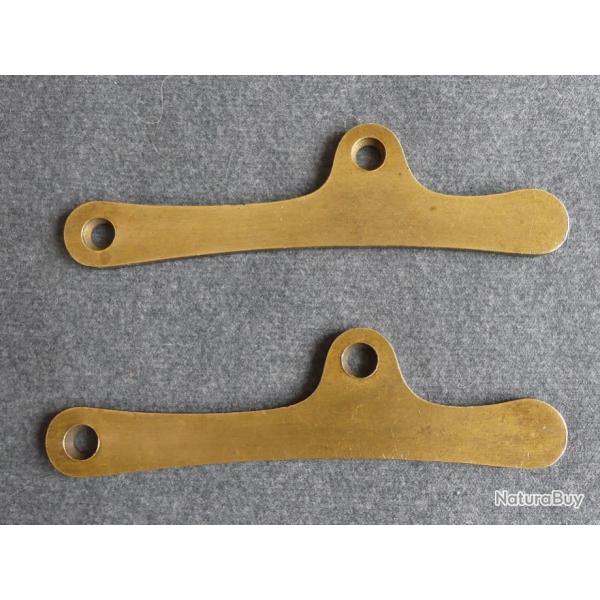 Lot de 2 pices de contreplatine laiton pour  fusil PN