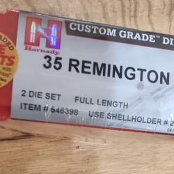 JEU D'OUTIL 35 REMINGTON HORNADY REF 546398 2 OUTILS NEUF CISTOM GRADE DIE