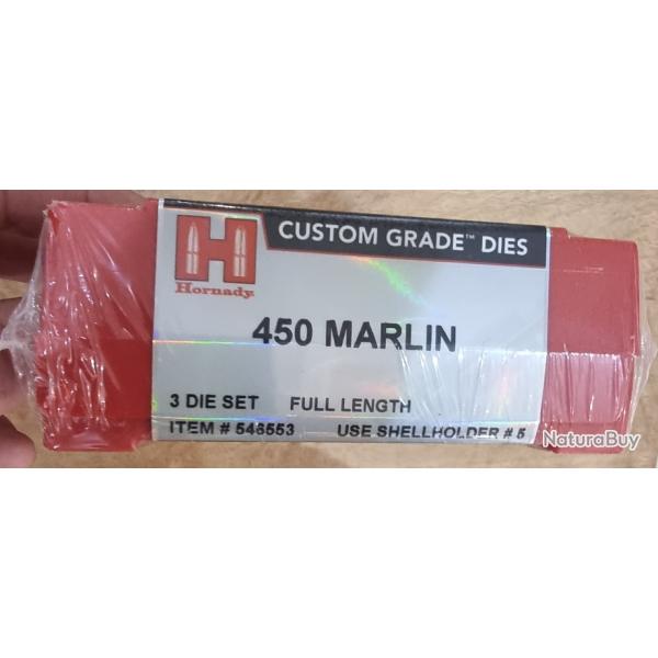 JEU D'OUTIL 450 MARLIN HORNADY REF 546553 CUSTOM GRADE DIES