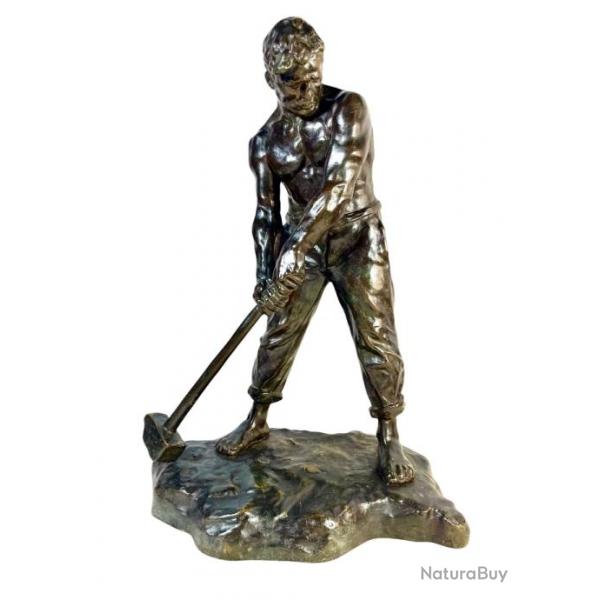 Victor Demanet Scupture en bronze le marteleur