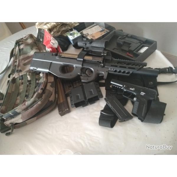 P90 Marui  + accessoires p90 spcifiques+. 5/7 Marui