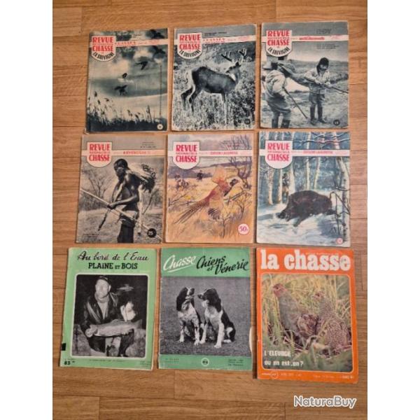 Lot revue ancienne de chasse