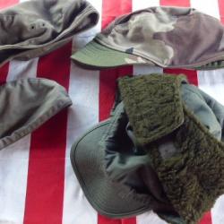 4 CASQUETTES DIFFERENTES ARMEE FRANCAISE