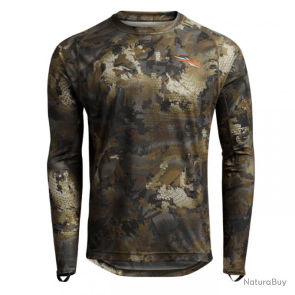 Tee shirt de chasse Core Merino 120 LS Crew Optifade Timber SITKA