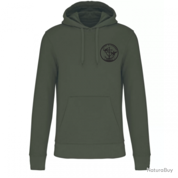 Sweat  capuche de chasse kaki CEC