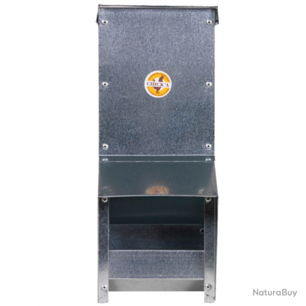 Mangeoire  trmie en acier galvanis 10 L - CHICK'A