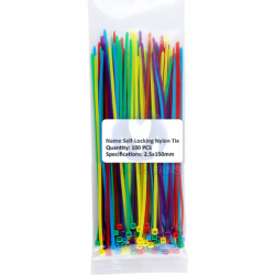 Colliers de serrage pour repérage 100 pièces/sachet 2,5mm x 150mm