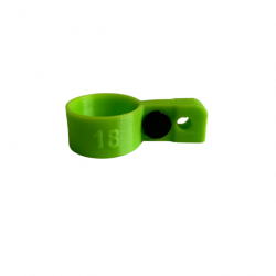 Bague d'attache souple pour appelant Oie Cendrée, Oie des Moissons diamètre 18mm avec fixation Vert