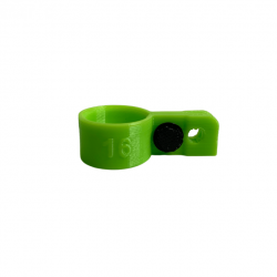 Bague d'attache souple pour appelant Oie Rieuse diamètre 16mm avec fixation Vert