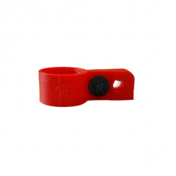 Bague d'attache souple pour appelant Oie Rieuse diamètre 16mm avec fixation Rouge