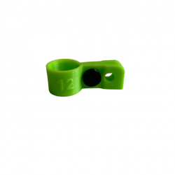 Bague d'attache souple pour appelant canard colvert diamètre 12mm avec fixation Vert