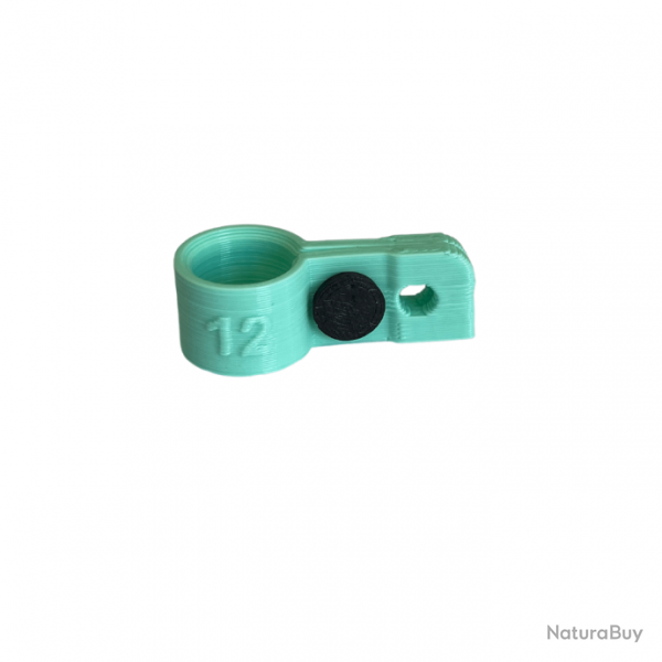 Bague d'attache souple pour appelant canard colvert diamtre 12mm avec fixation Turquoise