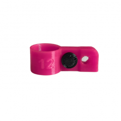 Bague d'attache souple pour appelant canard colvert diamètre 12mm avec fixation Rose