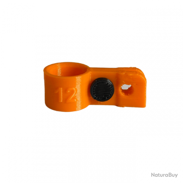 Bague d'attache souple pour appelant canard colvert diamtre 12mm avec fixation Orange