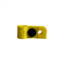 Bague d'attache souple pour appelant sarcelle hybride diamètre 7,5mm avec fixation Jaune