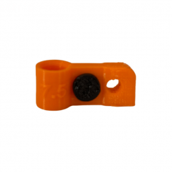 Bague d'attache souple pour appelant sarcelle hybride diamètre 7,5mm avec fixation Orange