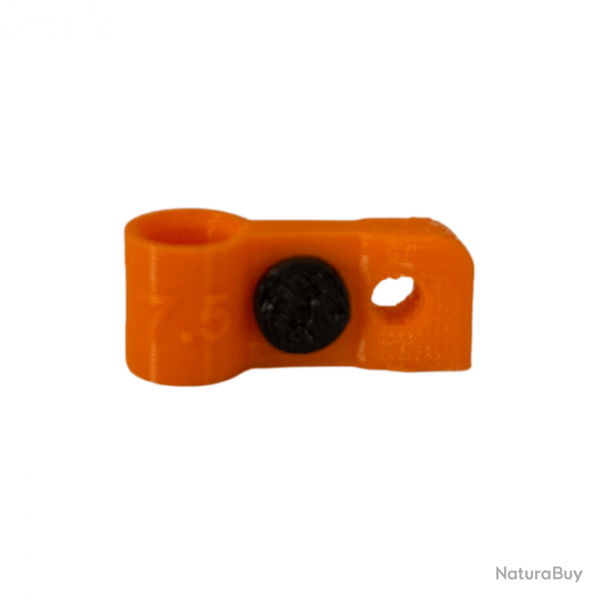 Bague d'attache souple pour appelant sarcelle hybride diamtre 7,5mm avec fixation Orange