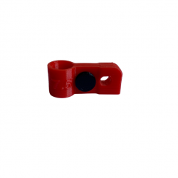 Bague d'attache souple pour appelant sarcelle hybride diamètre 7,5mm avec fixation Rouge