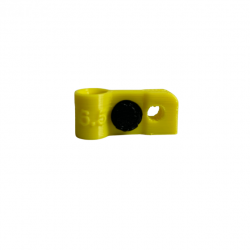 Bague d'attache souple pour appelant sarcelle pure diamètre 6.5mm avec fixation Jaune