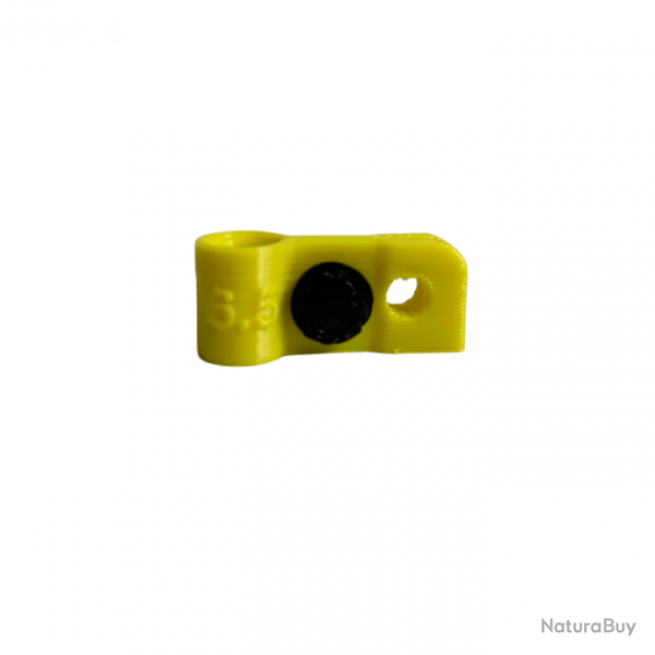 Bague d'attache souple pour appelant sarcelle pure diamtre 6.5mm avec fixation Jaune