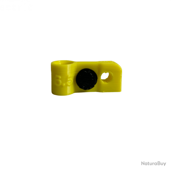 Bague d'attache souple pour appelant sarcelle pure diamtre 6.5mm avec fixation Jaune
