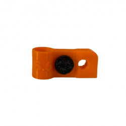 Bague d'attache souple pour appelant sarcelle pure diamètre 6.5mm avec fixation Orange