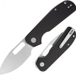 Couteau Eutektik Trinity Black Manche G-10 Lame Acier 14C28N SW Linerlock Clip EUT001