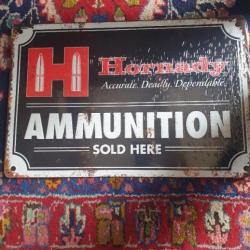 Superbe plaque vintange Hornady