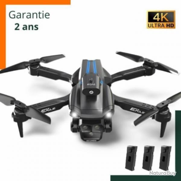 Drone 4K HD Triple camra 5G WiFi FPV - 3 batteries - Livraison rapide - Garantie 2 ans