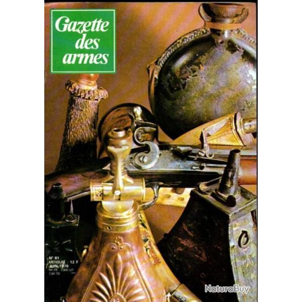 gazette des armes 61, smith et wesson mod.59, fm lewis,l'uzi, poires  poudre, suisse