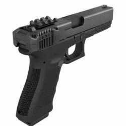 RECOVER TACTICAL PCH17 Slide Picatinny Rail avec poignée de charge pour tous les Glock Double Stack 