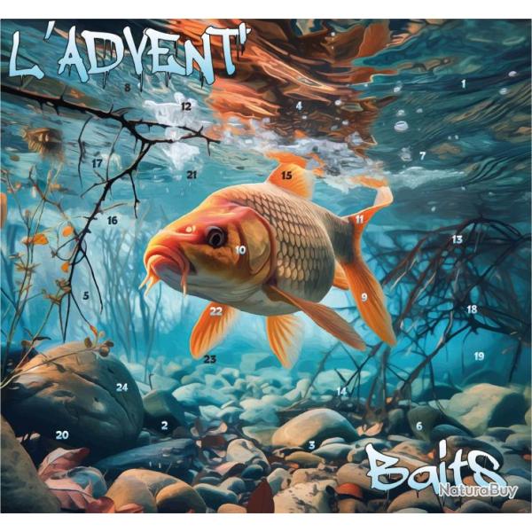 Calendrier de l'Avent pche Carpes - L'ADVENT'BAITS 2024