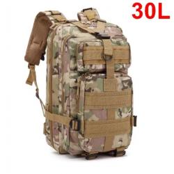 Sac à Dos Tactique de Voyage 30L - Randonnée Survie Activités Plein Air CP