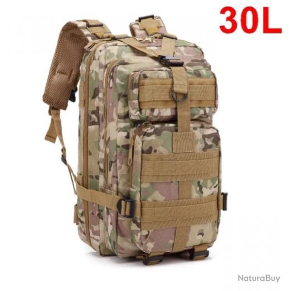 Sac  Dos Tactique de Voyage 30L - Randonne Survie Activits Plein Air CP