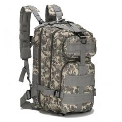 Sac à Dos Tactique de Voyage 30L - Randonnée Survie Activités Plein Air ACU