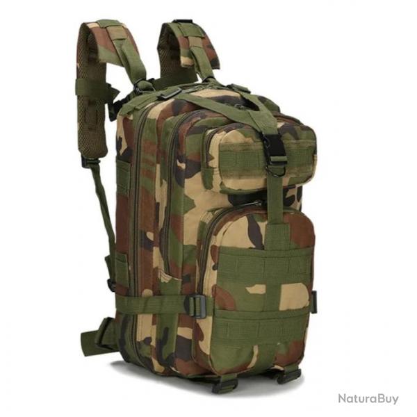 Sac  Dos Tactique de Voyage 30L - Randonne Survie Activits Plein Air Camouflage