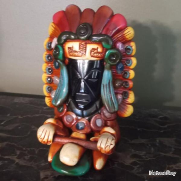 STATUETTE MEXICAINE / SCULPTURE OBSIDIENNE