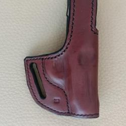 holster OWB, cuir, DROITIER, pour Walther PPK (et clones) cal. 7,65